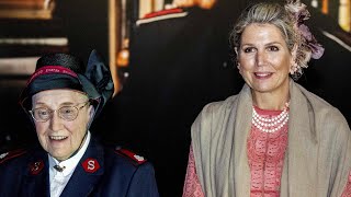 Koningin Máxima oog in oog met Majoor Bosshardthuis van het Leger des Heils [upl. by Nunes]