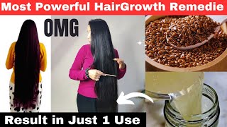 DIY FLAXSEED GEL FOR HAIR GROWTH 😱 hair falling Solution home remedies😱😱 [upl. by Kiker]