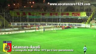 CATANZAROASCOLI LA COREOGRAFIA DEGLI ULTRAS CATANZARO 1973 HD [upl. by Eyeleen]