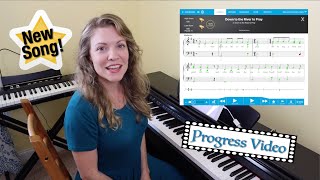 My Progress on Down to the River to Pray 🎹 using Piano Marvel 🎹 [upl. by Naiva]