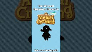 Top 10 Least Expensive Houses In Animal Crossing 4 shorts animalcrossing nintendo gaming data [upl. by Ennovihc]