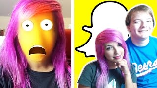 HILARIOUS Snapchat Lenses iPhone Footage [upl. by Ynez411]