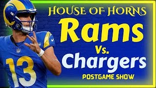 Rams vs Chargers postgame show Stetson Bennett improves Jordan Whittington shines again [upl. by Barta19]