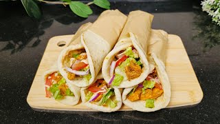 How to Make Flatbread Wrap  Easy and delicious Chicken Flatbread Wrap Recipe [upl. by Rothmuller]