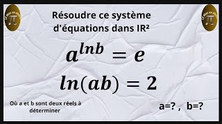 Un magnifique système déquations à résoudre dans IR²olympiade de Mathématiques [upl. by Deming33]