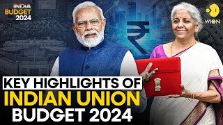 India Budget 2024 What are the key highlights of Indias Union Budget  WION Originals [upl. by Evangelist]