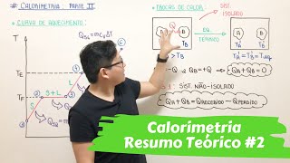 Termologia  Calorimetria  Parte II RESUMÃO [upl. by Roze978]