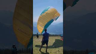 Paragliding launch from the Emberger Alm after walking up for way too long paragliding parapente [upl. by Notna]