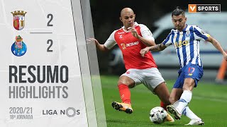 Highlights  Resumo SC Braga 22 FC Porto Liga 2021 18 [upl. by Seth]