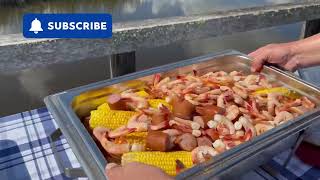 Low Country SHRIMP Boil BY Coastal Caterers [upl. by Roosnam950]