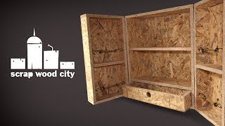 DIY OSB hanging cabinet  quick and dirty [upl. by Brandi]