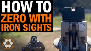 How to Zero Your Rifle or Pistol Using Iron Sights [upl. by Seabury]