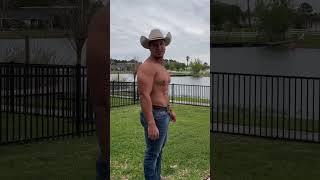 Muscle Dude in Jeans amp Cowboy Hat [upl. by Aubry]