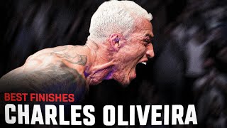 The Champ Has A Name 🏆  Charles Oliveiras Best Finishes  UFC 300 [upl. by Rubenstein]