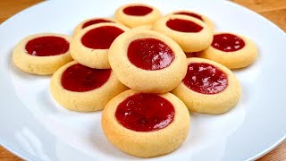 How to Make the Best Thumbprint Cookies  Easy Jam Cookies [upl. by Aible]