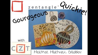 Zentangle® Quickie Gourdgeous [upl. by Tjader]