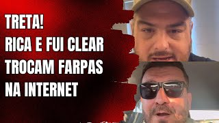 RICA PERRONE E FUI CLEAR TROCAM FARPAS NA INTERNET [upl. by Haizek]