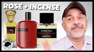 Top 15 Amazing ROSE AND INCENSE Fragrances  Favorite Perfumes Featuring Incense And Rose [upl. by Trilley11]