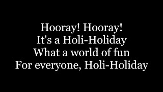 Boney M  Hooray Hooray Its A HoliHoliday  lyrics [upl. by Irina741]