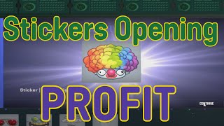 CounterStrike 2 Armory Pass Sticker Opening Profit [upl. by Eilyk]