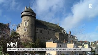 SUIVEZ LE GUIDE  Laval une ville médiévale au bord de la Mayenne [upl. by Nitsoj]