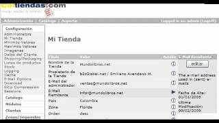 Tutorial OsCommerce Configuración Básica de la Tienda Online [upl. by Giliana864]