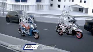 YAMAHA Fascino amp Ray ZR HYBRID SCOOTER [upl. by Irihs]