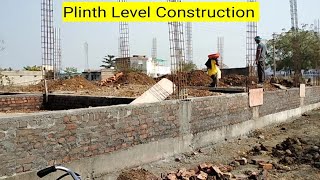 Plinth level construction  Ground level construction [upl. by Philemol840]