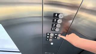 New 2022 KONE Ecodisc VR Traction Elevator  West Parkade  UW Bothell  CasColl Bothell WA [upl. by Bromleigh]