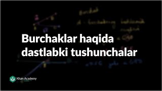 Burchaklar haqida dastlabki tushunchalar  Burchaklar  Geometriya Asoslari [upl. by Ahsiekal920]