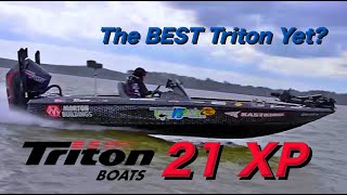 My Favorite Bass Boat Yet All New Triton 21XP Boat Walkthrough [upl. by Ahtnama]