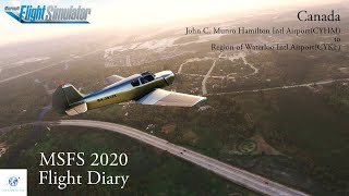 MSFS 2020 Flight Diary  1日1飛  Canada  CYHM to CYKF  Microsoft Flight Simulator 2020 [upl. by Lieno898]