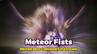 Meteor Fists Vs Consort Radahn  No Hit Elden Ring [upl. by Aralk]