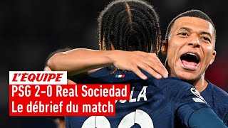 PSG 20 Real Sociedad  Le débrief du match aller dans LÉquipe du Soir [upl. by Narf]