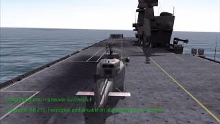 Marina Militare Italian Navy Sim  Helicopter Operations [upl. by Vina150]