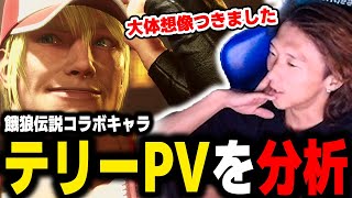 【スト６】待望のトレーラー公開！ 餓狼伝説コラボ参戦『テリー』のPVを分析するどぐら [upl. by Ahcsatan115]