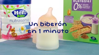 Cómo preparar biberón con cereales  Hero Baby [upl. by Nnaaihtnyc]