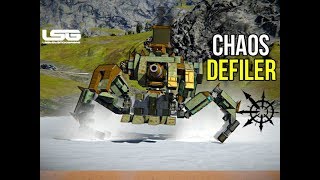 Space Engineers  Chaos Defiler Warhammer 40k Build [upl. by Sirac]