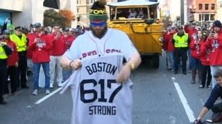 Red Sox victory parade honors Boston bombing victims [upl. by Alyworth]