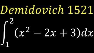 Demidovich  SOLUCIONARIO  Integral definida  Ejercicio 1521  Técnicas de integración [upl. by Aleusnoc]