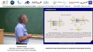 3944 properties and applicaitons of oxide nonlinear crystals [upl. by Elokcin]