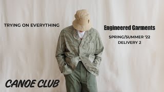 Engineered Garments SpringSummer22 Delivery 2 Trying on Everything [upl. by Chrystal571]