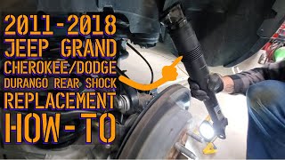 Jeep Grand Cherokee Dodge Durango Rear Shock Replacement [upl. by Essilevi]