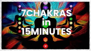 7 Chakras 15 Min very intense exercise daily Mantra Chanting Meditation LAM VAM RAM YAM HAM OM AUM [upl. by Oirretno]