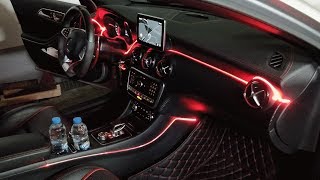 Ambientebeleuchtung nachrüsten am Mercedes A45 AMG von DTESystems [upl. by Mohorva]