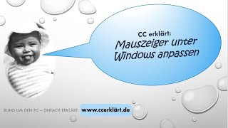 Mauszeiger in Windows vergrößern und verändern  kurz und einfach erklärt  zB für Präsentationen [upl. by Macpherson]