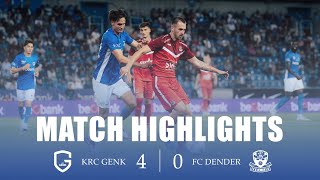 HIGHLIGHTS KRC Genk vs FC Dender [upl. by Annaer]