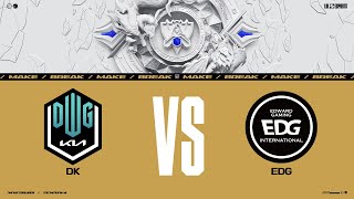 DK vs EDG 매치 하이라이트  Finals  1106  2021 월드 챔피언십 [upl. by Nuarb]