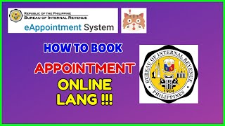 BIR eAppointment System Paano Mag Book ng Appointment BIR Online [upl. by Clynes754]