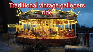 Traditional gallopers carousel ride [upl. by Normi]